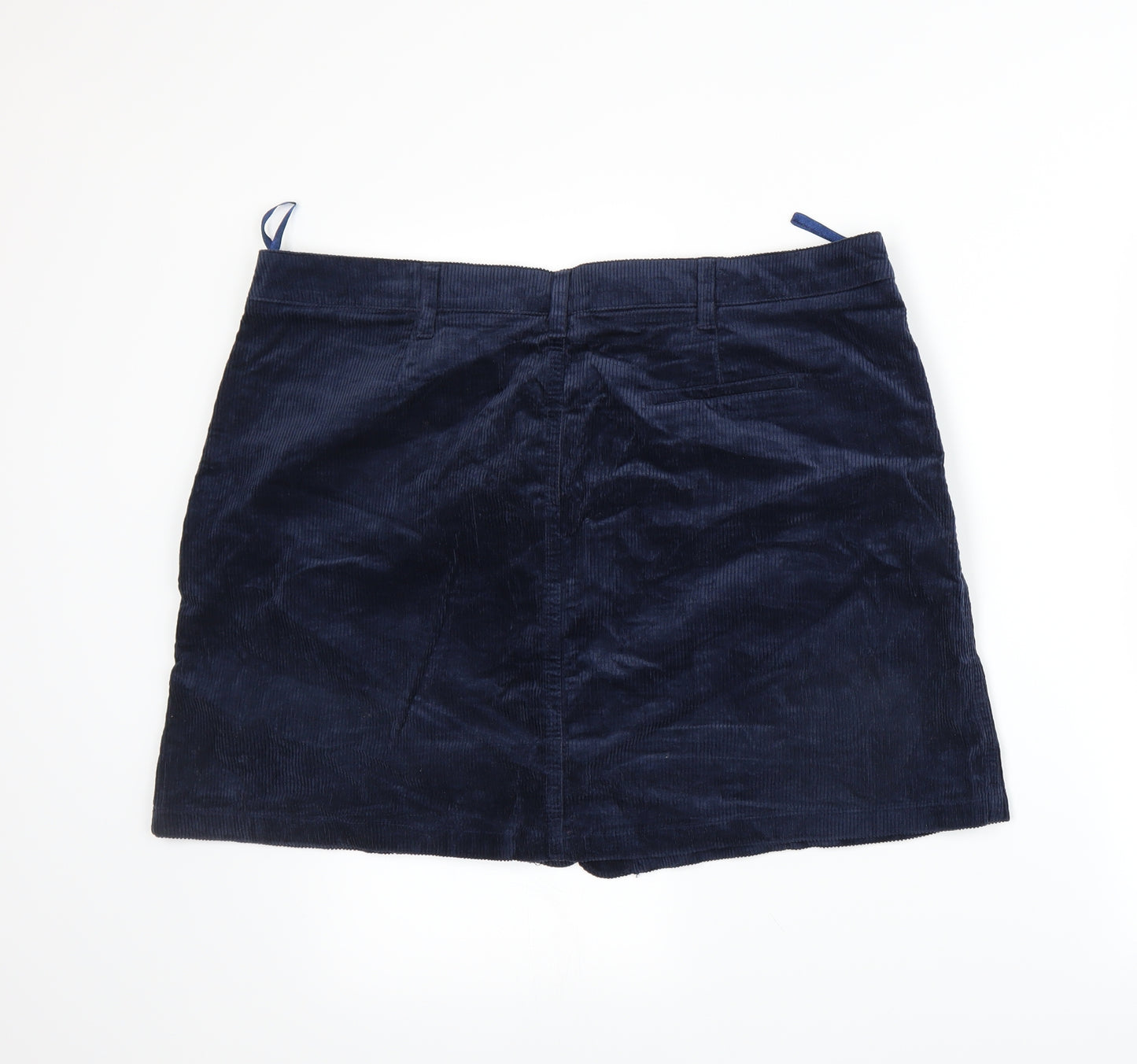 NEXT Womens Blue  Corduroy A-Line Skirt Size 18