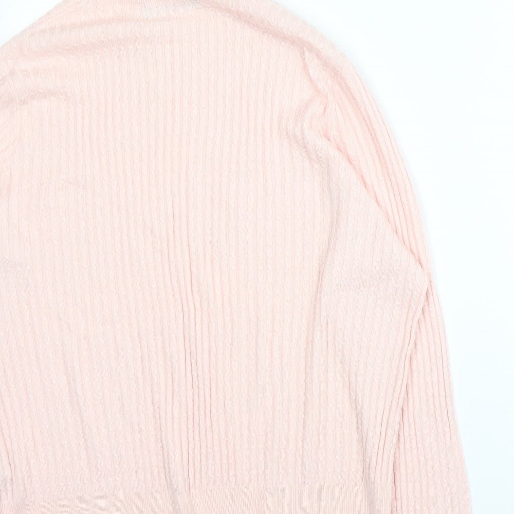 Marks and Spencer Womens Pink  Knit Pullover Jumper Size 16