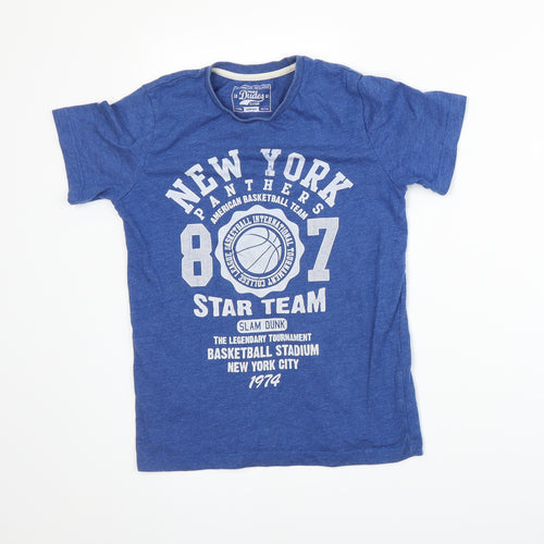 True Dudes Boys Blue   Basic T-Shirt Size 9 Years