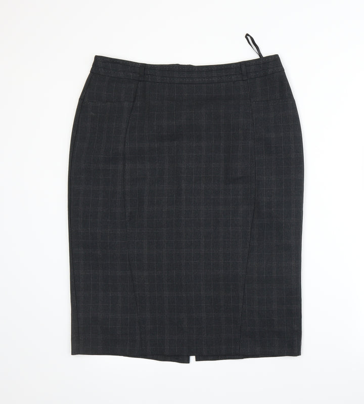 Atmosphere Womens Grey A-Line Skirt Size 14