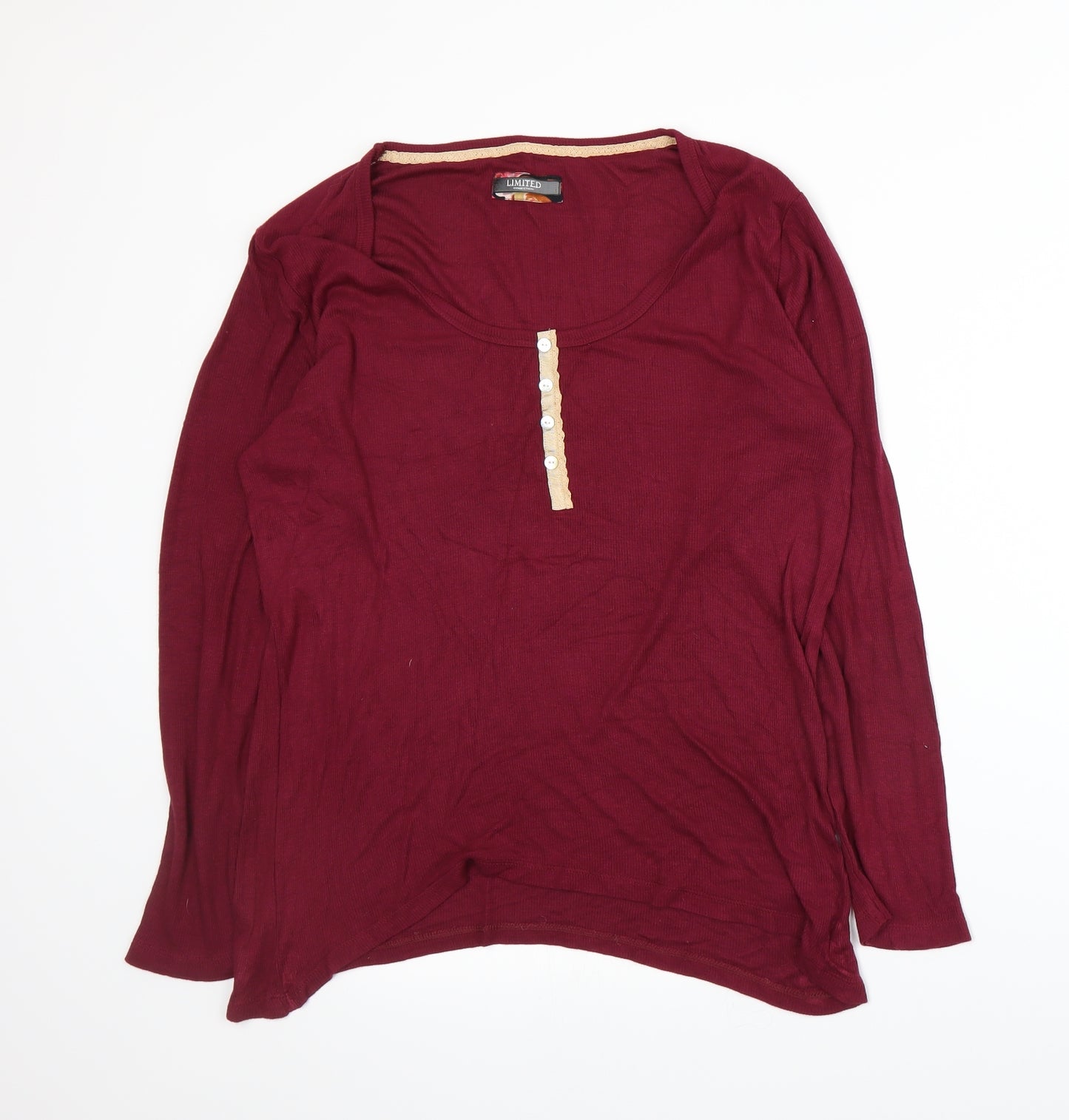 Marks and Spencer Womens Red   Pullover Jumper Size 18