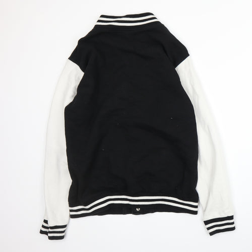 Stars & Stripes Mens Black   Varsity Jacket Jacket Size M