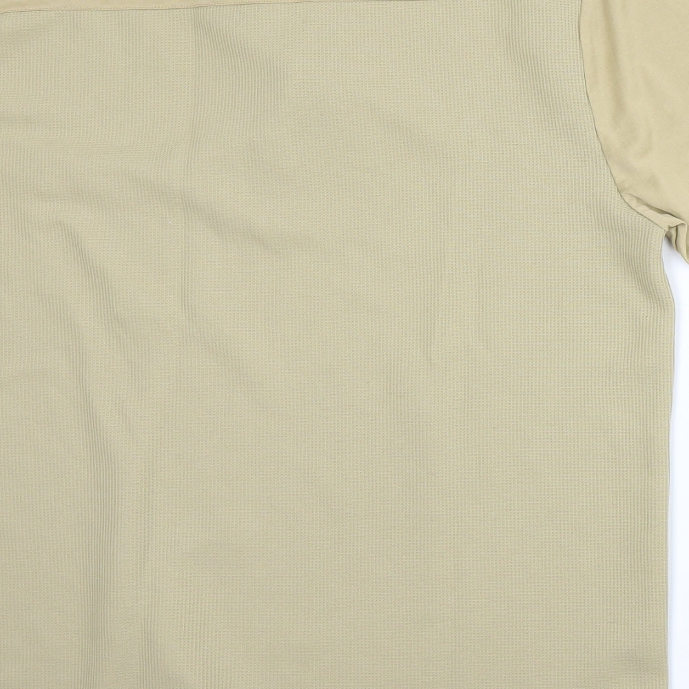 Tom Hagan Mens Beige    Polo Size XL