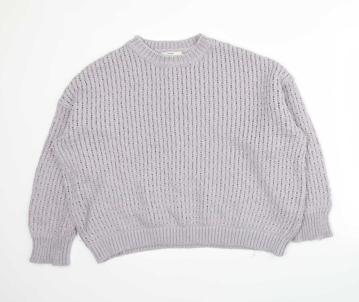 George Womens Purple   Pullover Jumper Size L