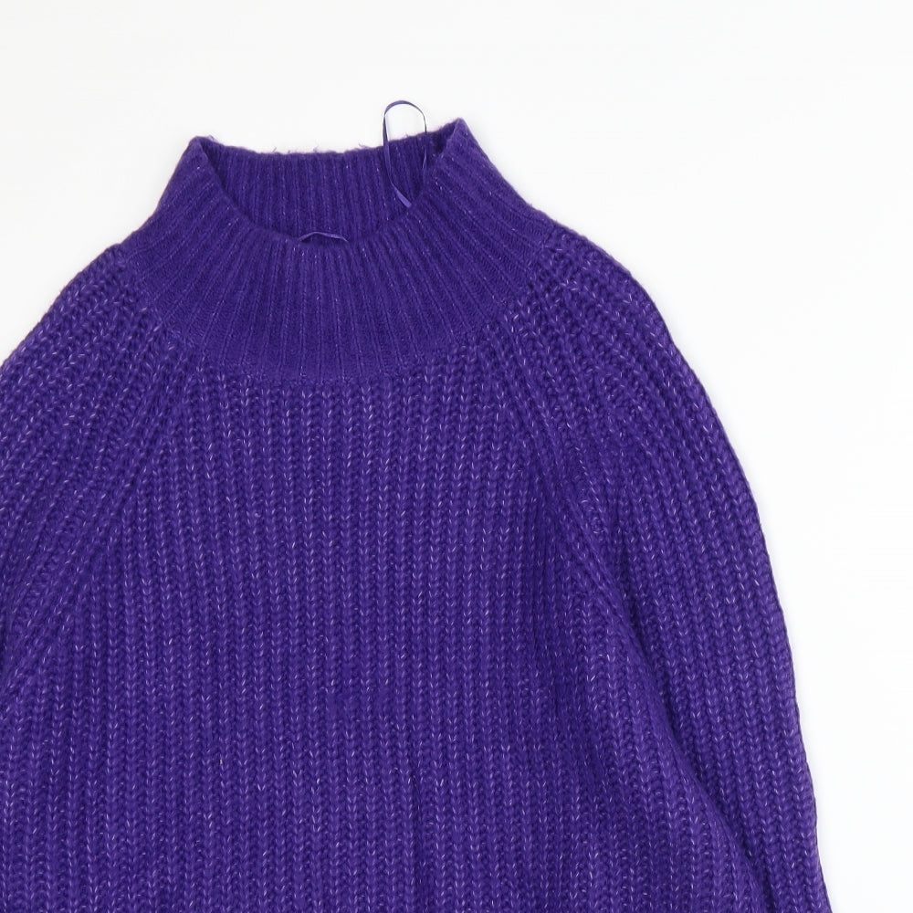 George Womens Purple  Knit Pullover Jumper Size L