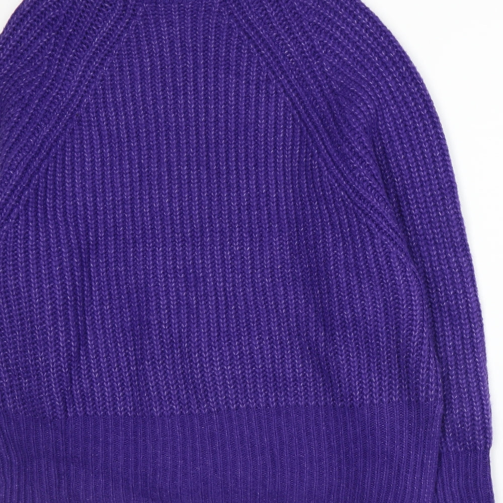 George Womens Purple  Knit Pullover Jumper Size L