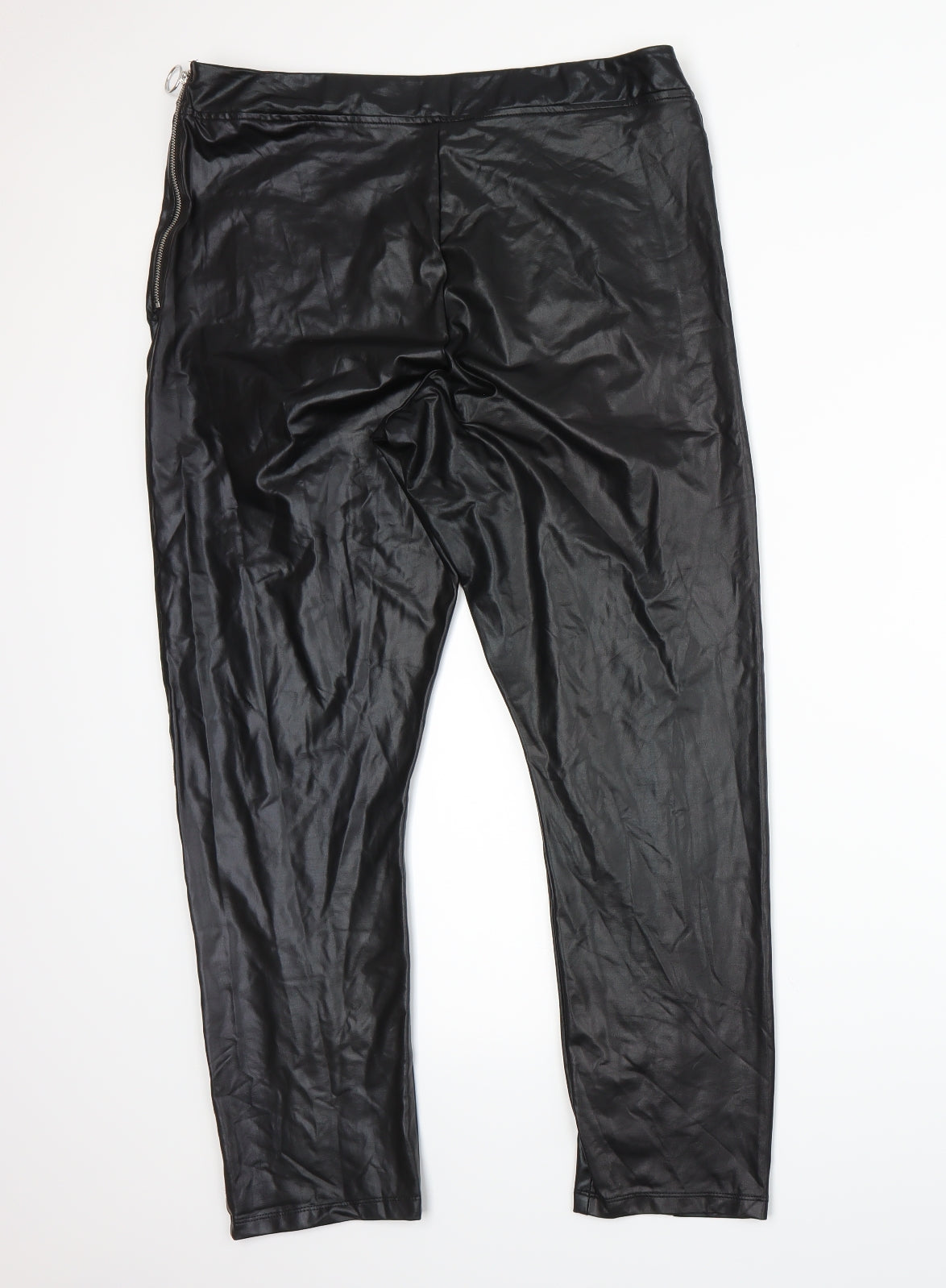 Boohoo Womens Black   Trousers  Size 14 L25 in
