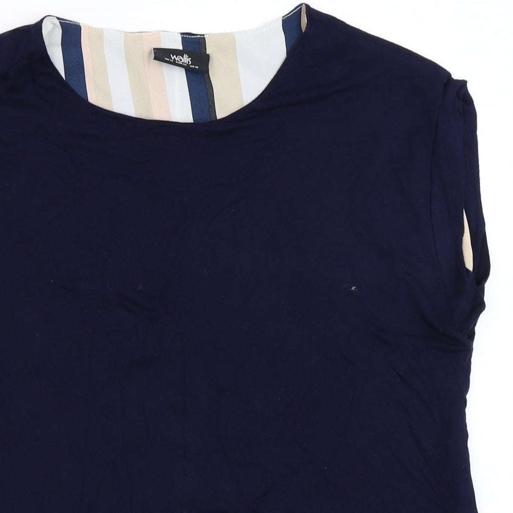 Wallis Womens Blue   Basic Blouse Size 14