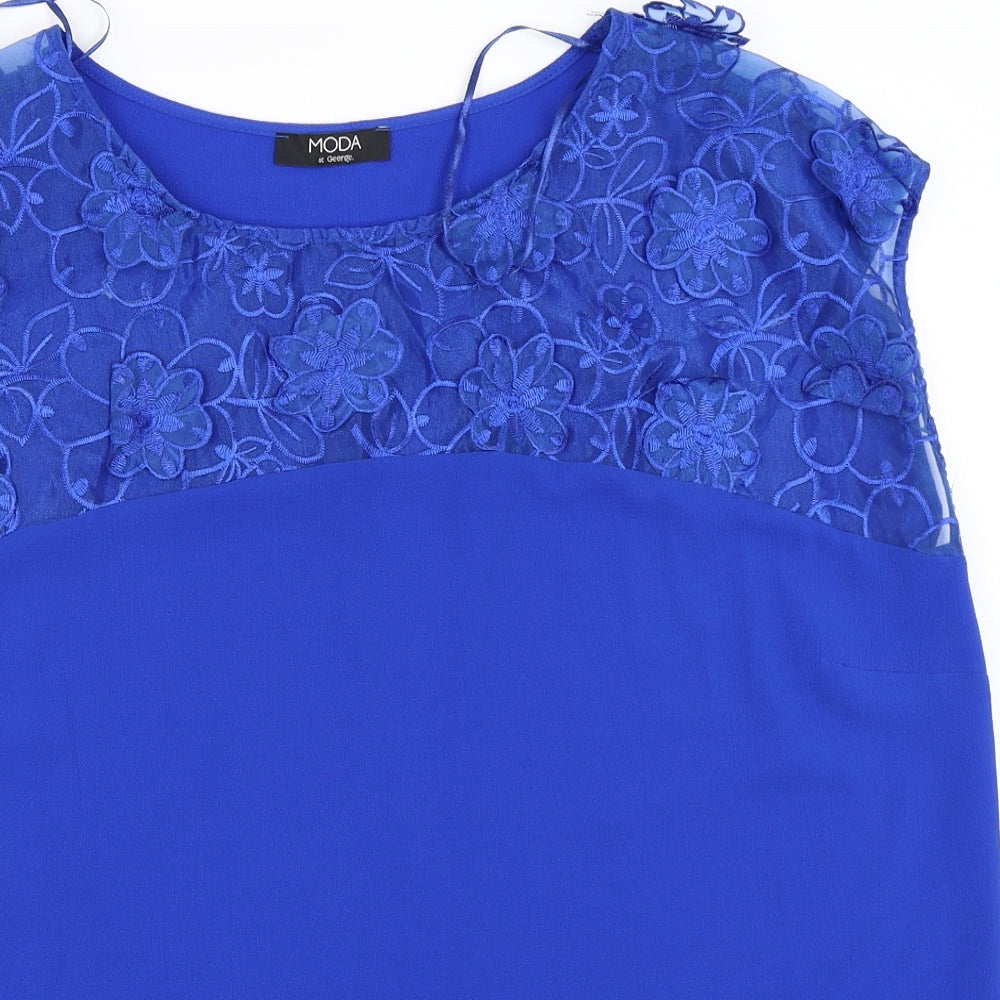 George Womens Blue   Basic Blouse Size 20