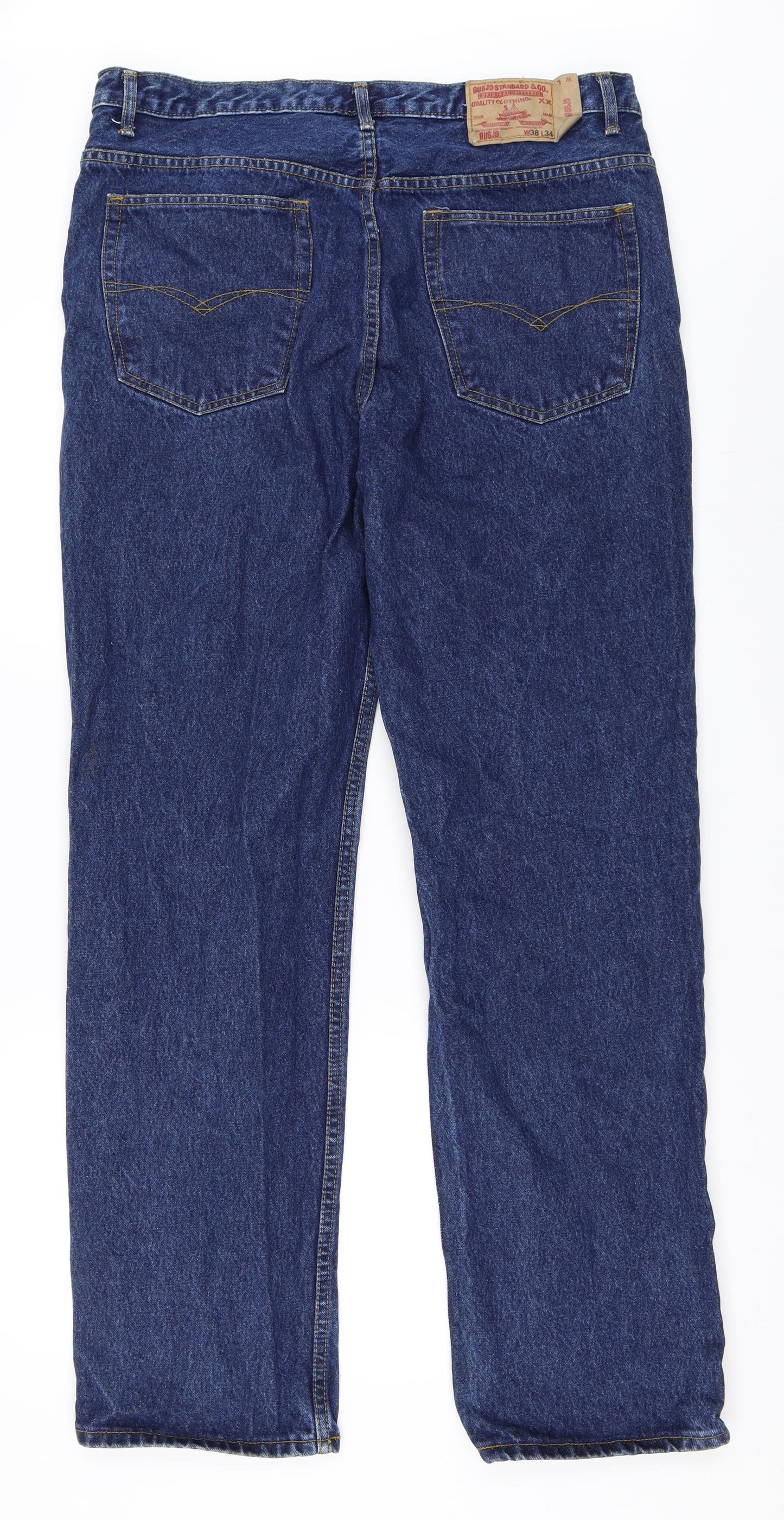 Bugjo Mens Blue  Denim Straight Jeans Size 38 in L34 in