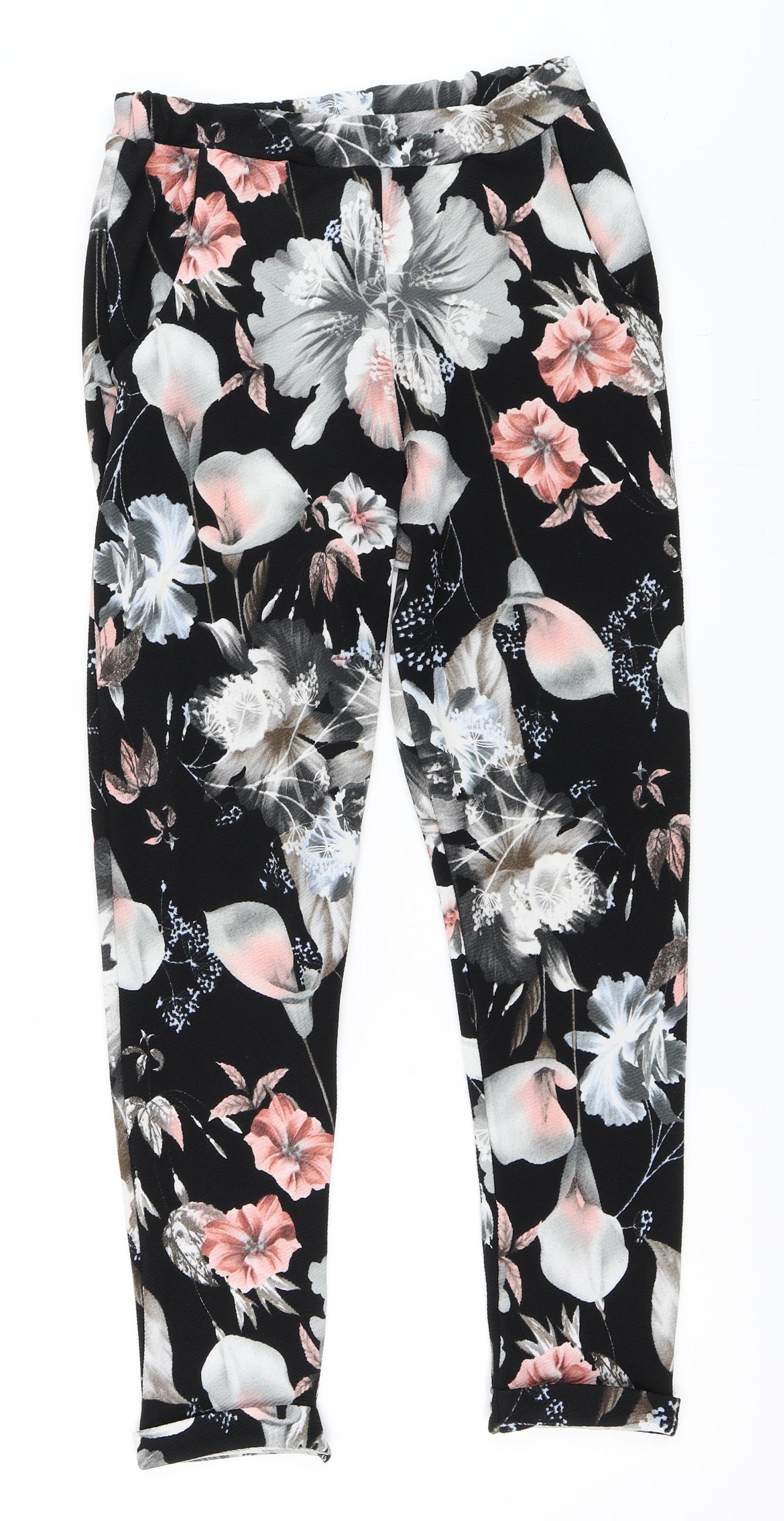 Pink Boutique Womens Black   Trousers  Size 10 L27 in
