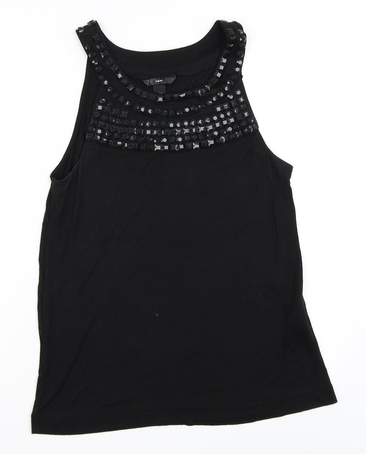 H&M Womens Black   Basic Tank Size S