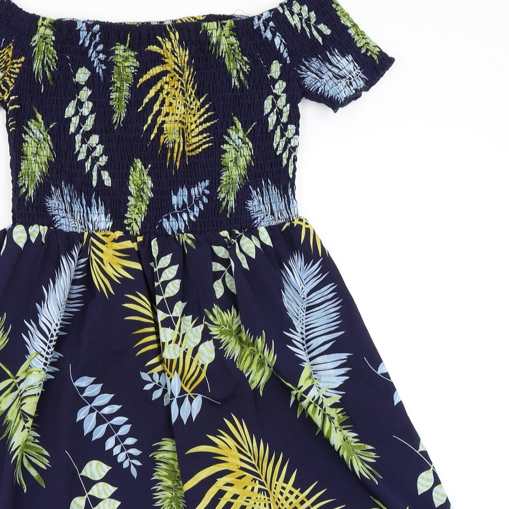 SheIn Womens Blue   Skater Dress  Size L