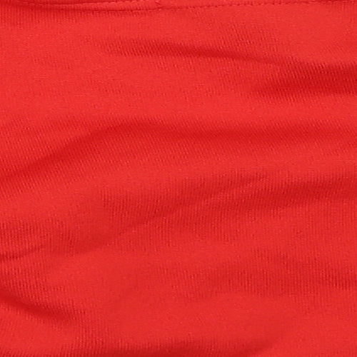 Stylewise Womens Red   Cropped Blouse Size L