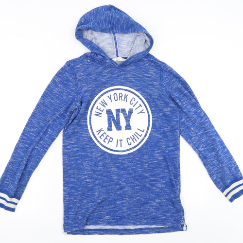 H&M Girls Blue   Pullover Hoodie Size 11-12 Years