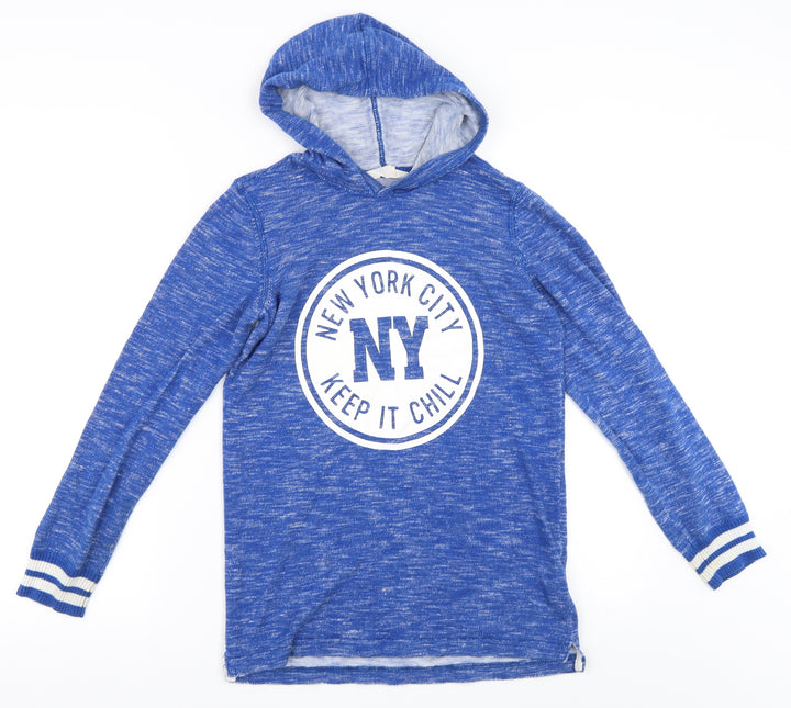 H&M Girls Blue   Pullover Hoodie Size 11-12 Years