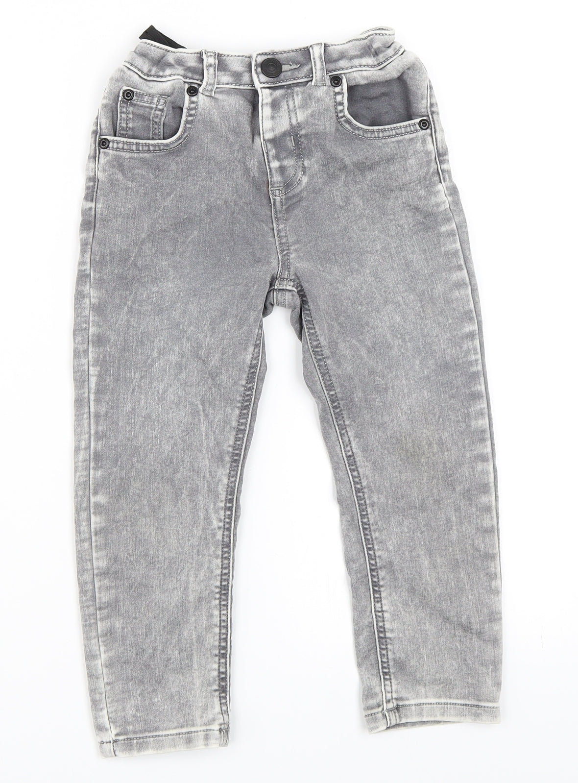 River Island Boys Grey  Denim Skinny Jeans Size 3-4 Years
