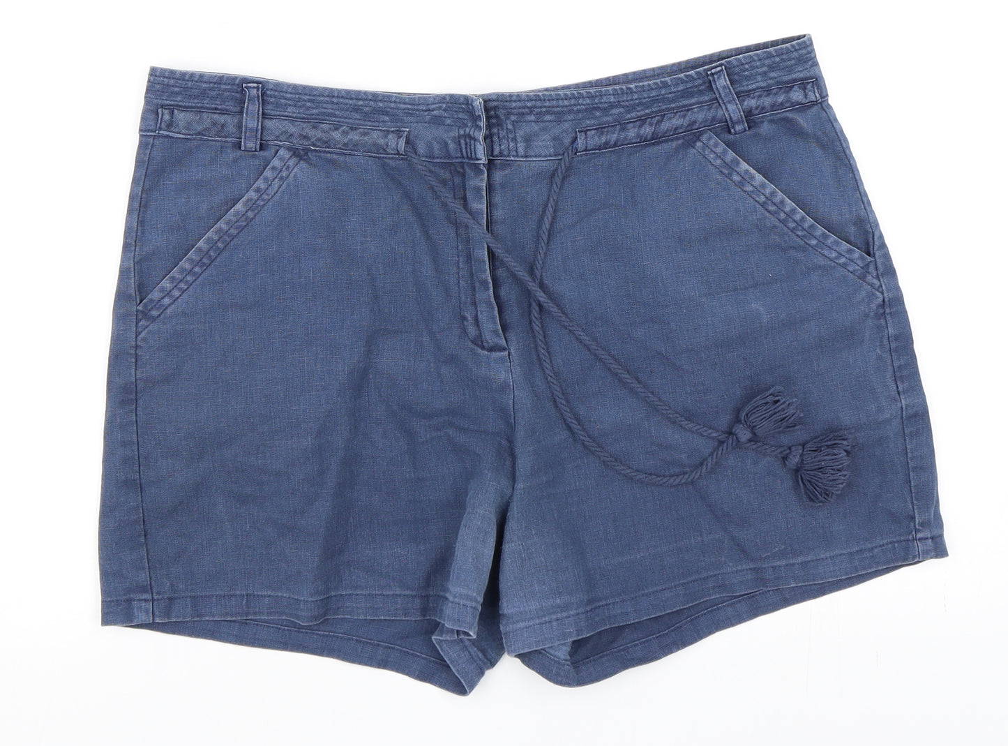 Papaya Womens Blue   Hot Pants Shorts Size 12