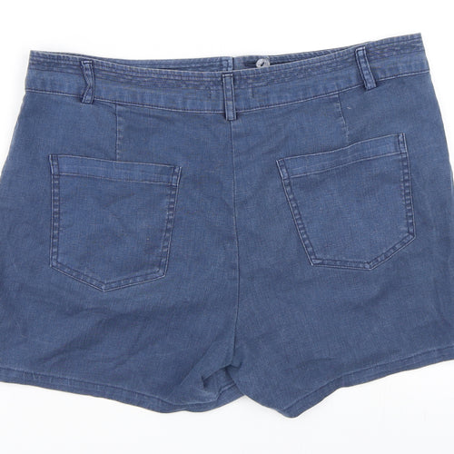 Papaya Womens Blue   Hot Pants Shorts Size 12