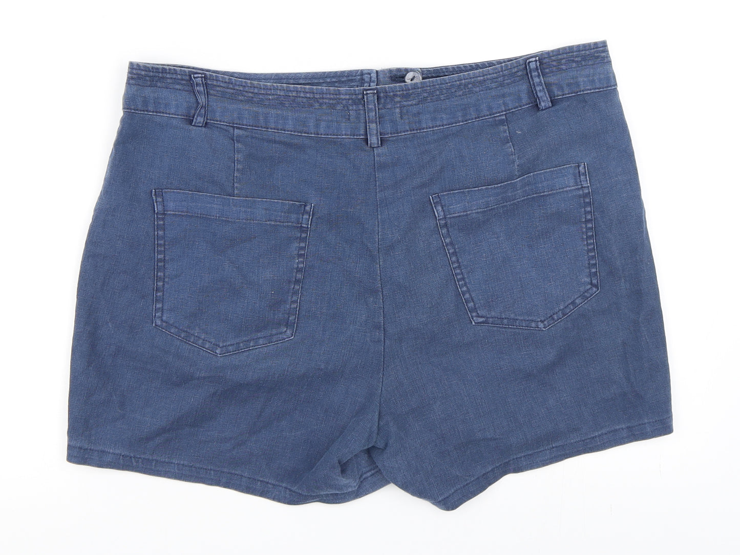 Papaya Womens Blue   Hot Pants Shorts Size 12