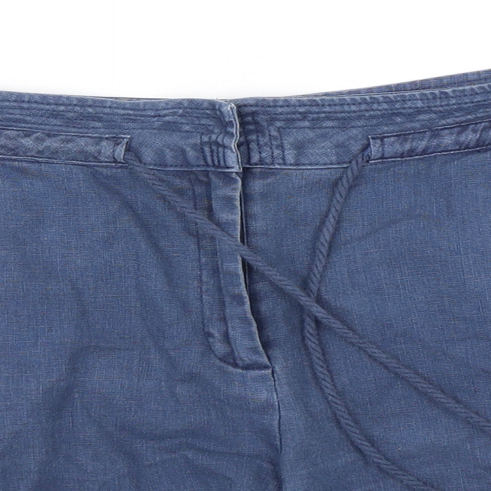 Papaya Womens Blue   Hot Pants Shorts Size 12