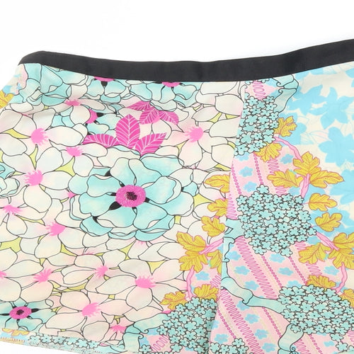 River Island Womens Blue Floral  Bermuda Shorts Size 8
