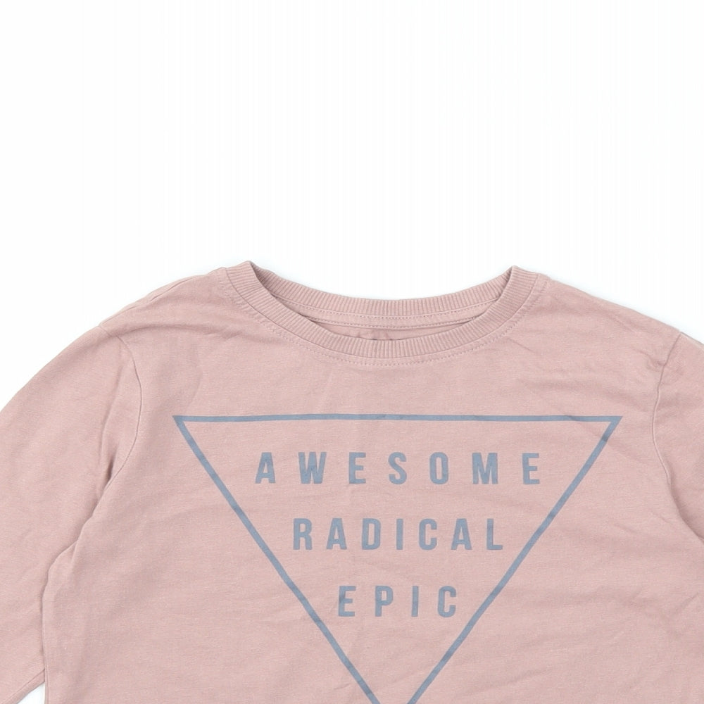 TU Girls Pink   Basic T-Shirt Size 6 Years