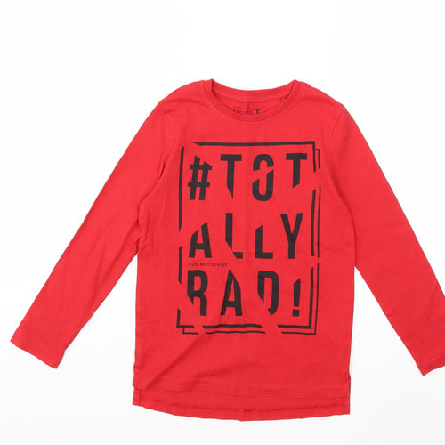 TU Boys Red   Basic T-Shirt Size 6 Years