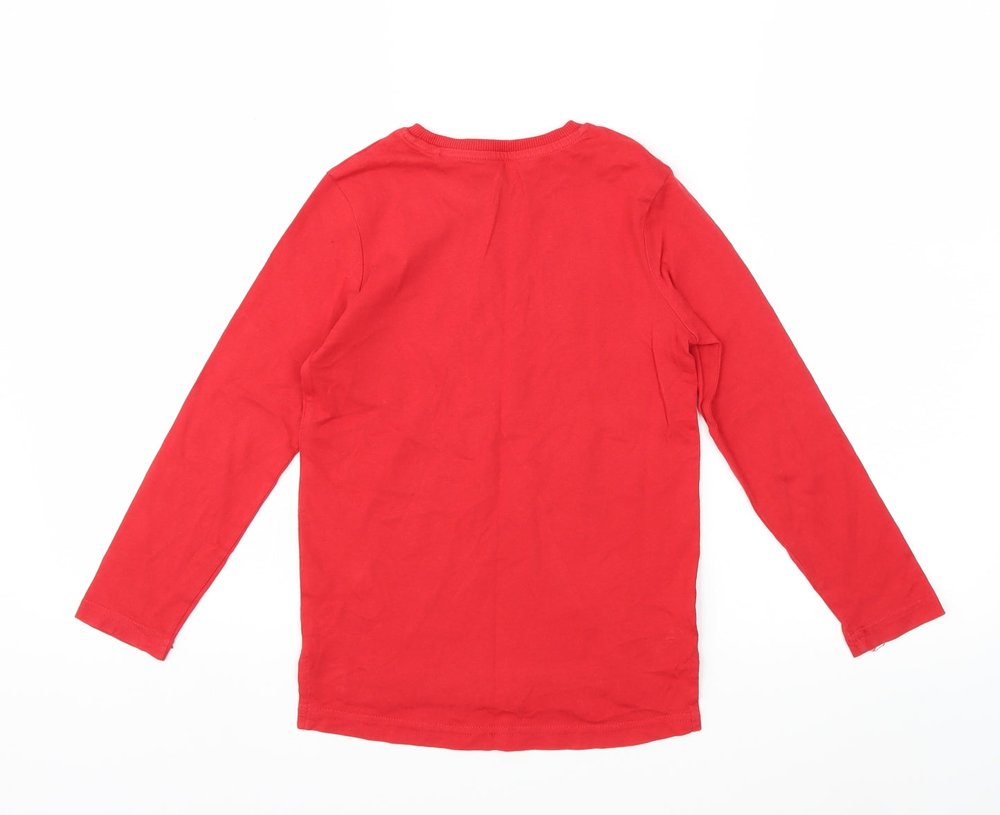 TU Boys Red   Basic T-Shirt Size 6 Years
