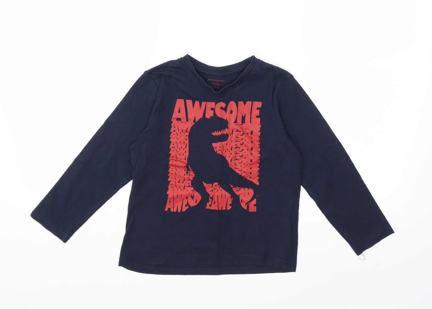 Primark Boys Blue   Basic T-Shirt Size 6-7 Years