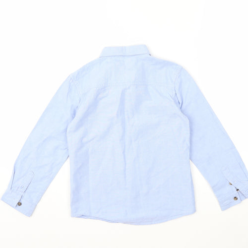Primark Boys Blue   Basic Button-Up Size 6 Years