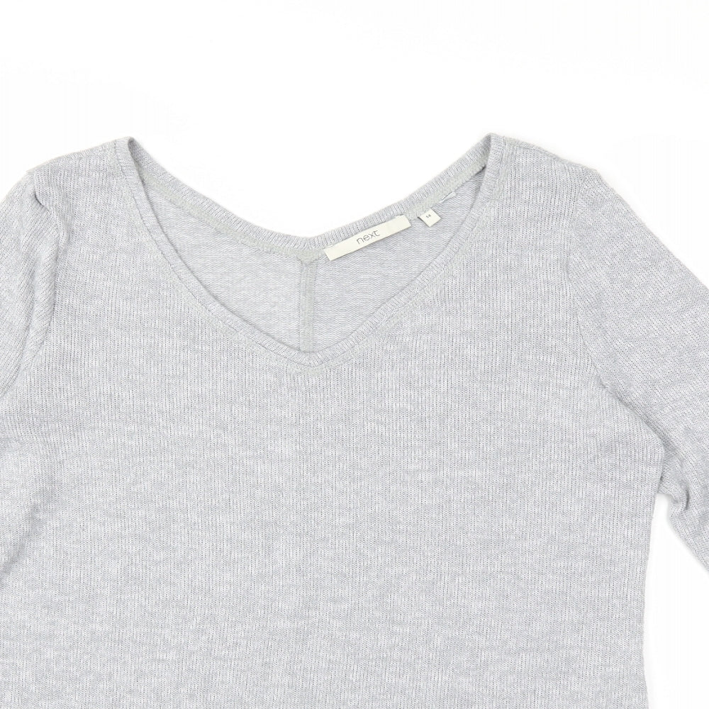 NEXT Womens Grey  Knit Pullover Jumper Size 14