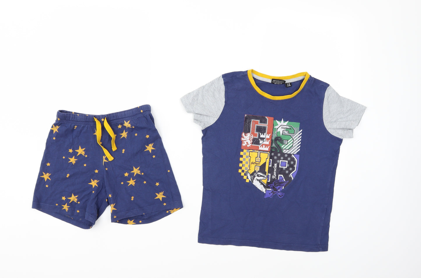 Harry Potter Boys Blue    Pyjama Set Size 7-8 Years