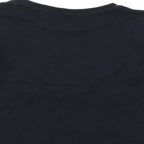 George Girls Black   Basic T-Shirt Size 9-10 Years