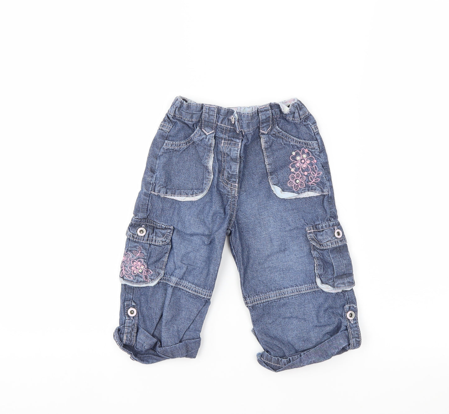 TU Baby Blue  Denim Snow Pants Jeans Size 18-24 Months