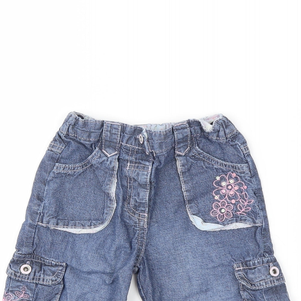TU Baby Blue  Denim Snow Pants Jeans Size 18-24 Months