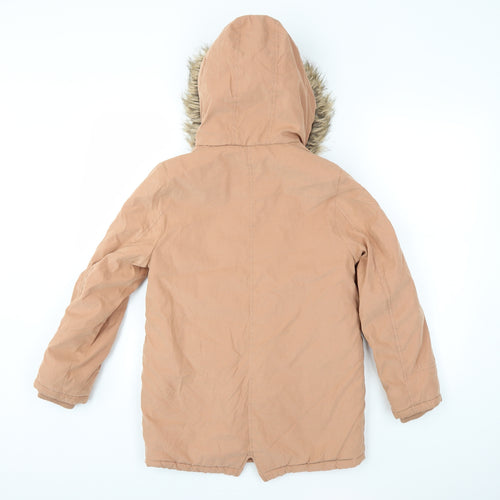 George Girls Beige   Parka Coat Size 10-11 Years