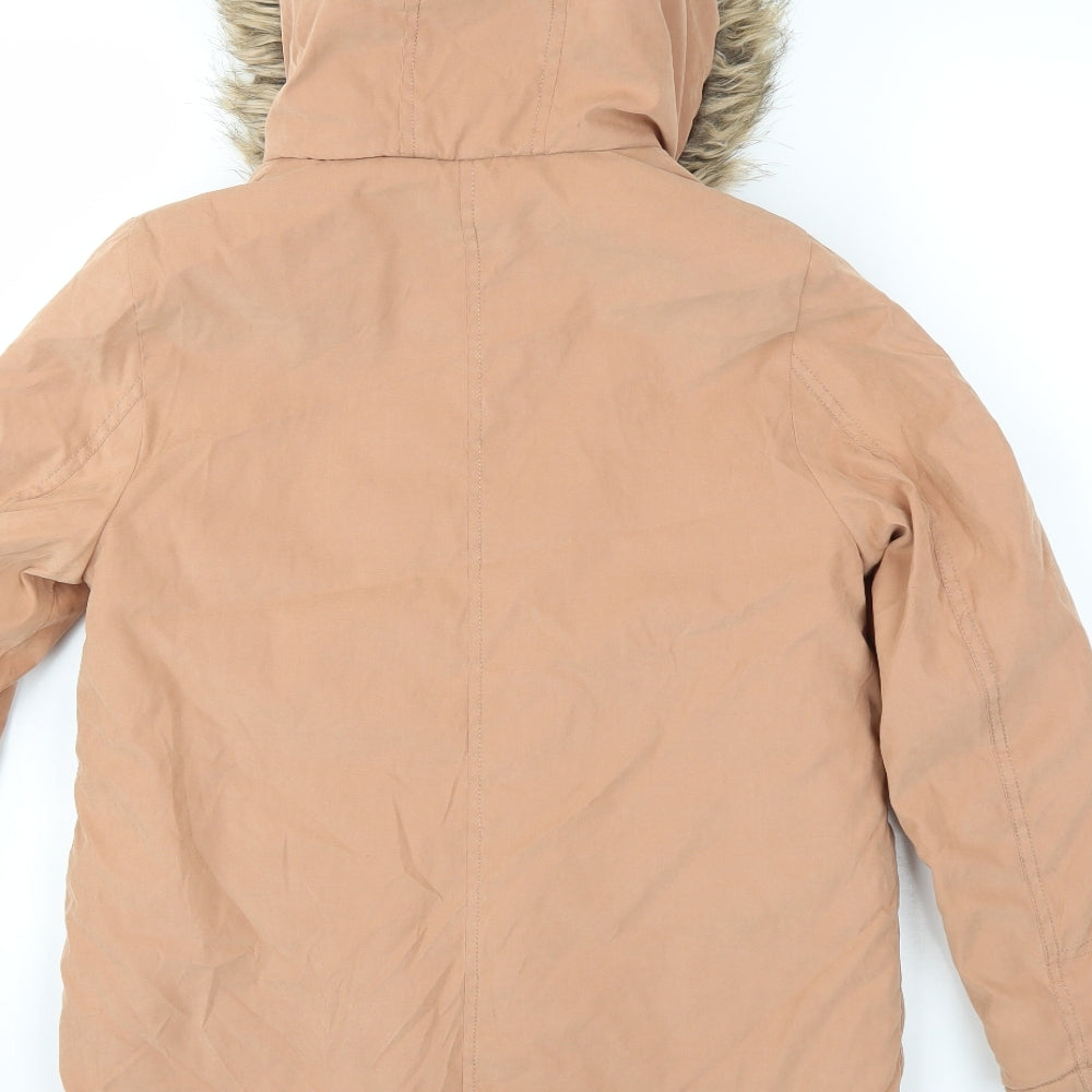 George Girls Beige   Parka Coat Size 10-11 Years