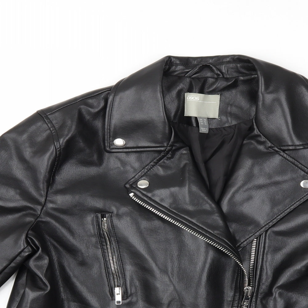 ASOS Womens Black   Jacket Coat Size 18