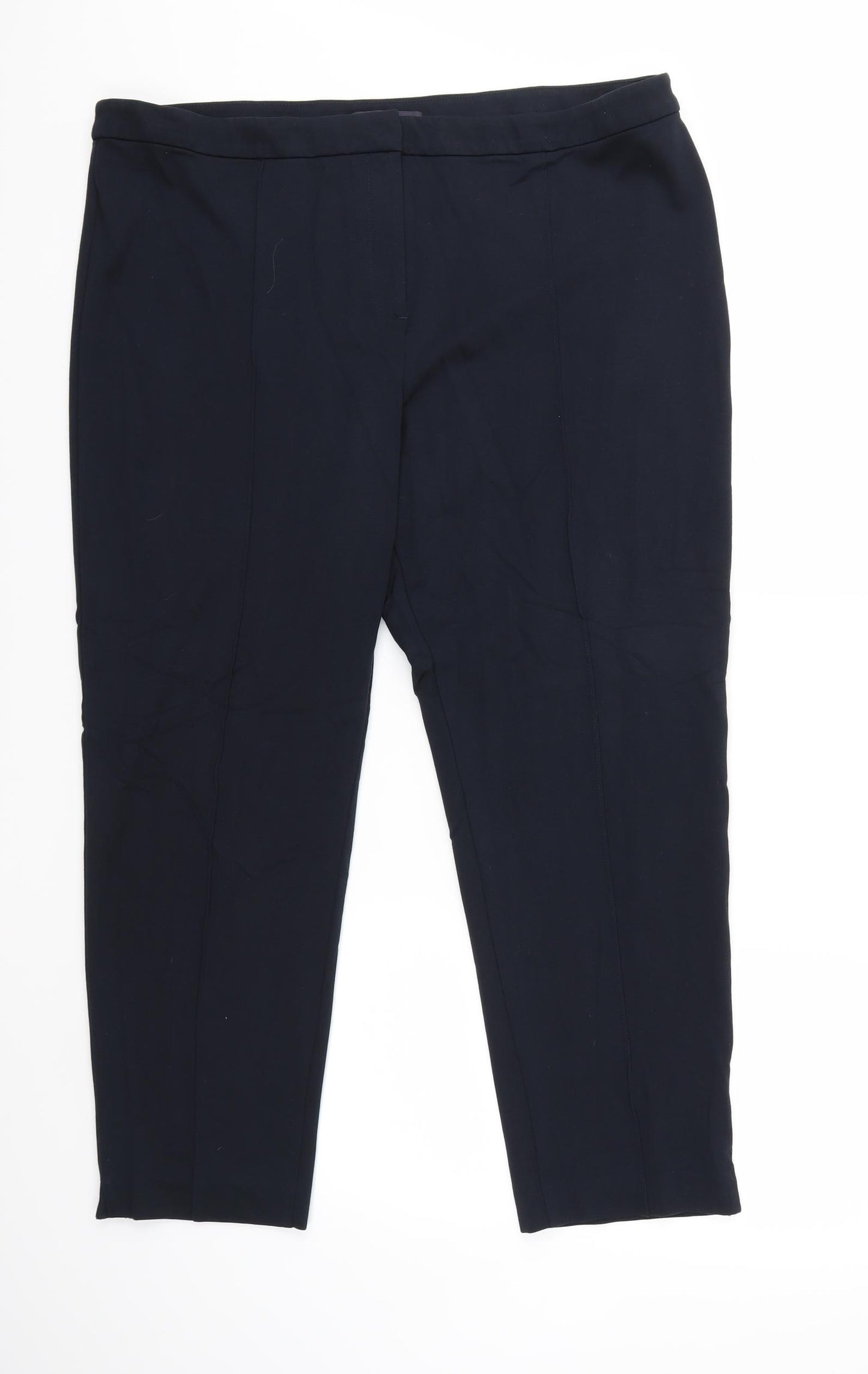 Marks and Spencer Womens Blue   Trousers  Size 20 L28 in
