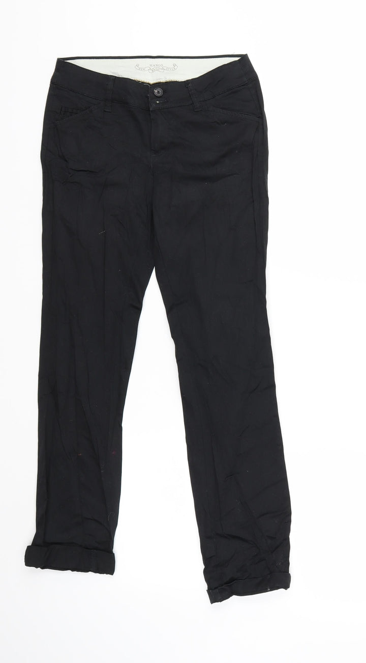 Mango Womens Blue Trousers Size 26 in L25 in