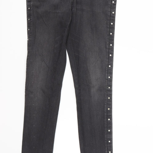 NEXT Girls Black  Denim Skinny Jeans Size 12 Years