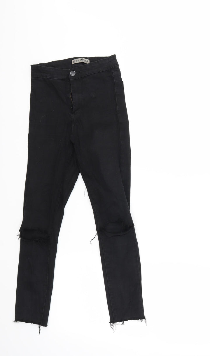 Denim & Co. Womens Black Denim Skinny Jeans Size 4 L23 in