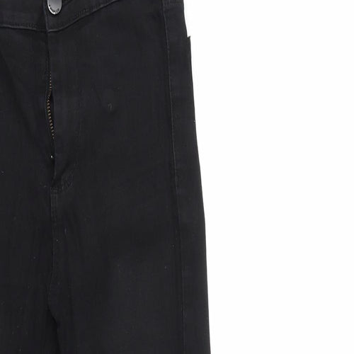 Denim & Co. Womens Black  Denim Skinny Jeans Size 4 L23 in