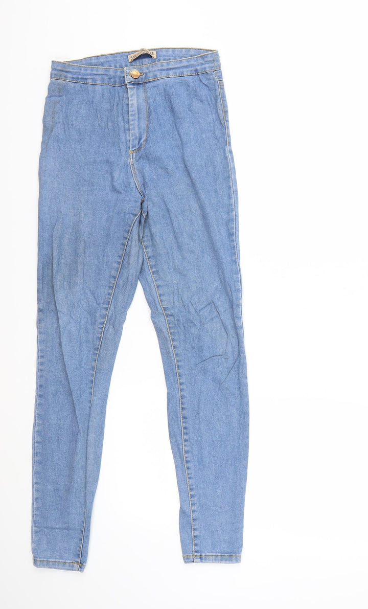 Denim & Co. Womens Blue Denim Skinny Jeans Size 10 L29 in