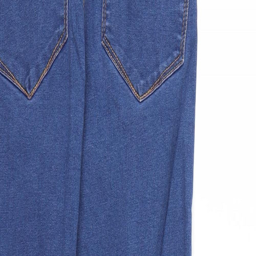 Denim & Co. Womens Blue  Denim Skinny Jeans Size 10 L25 in