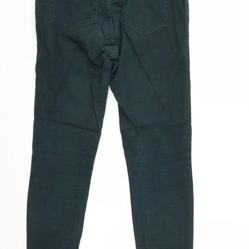 Pull&Bear Womens Green  Denim Skinny Jeans Size 8 L28 in