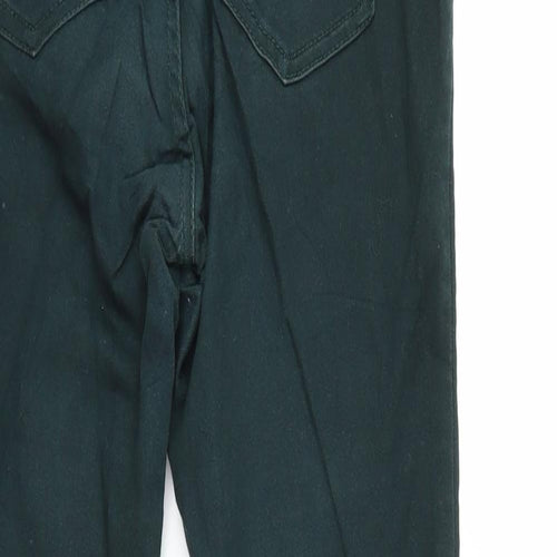 Pull&Bear Womens Green  Denim Skinny Jeans Size 8 L28 in