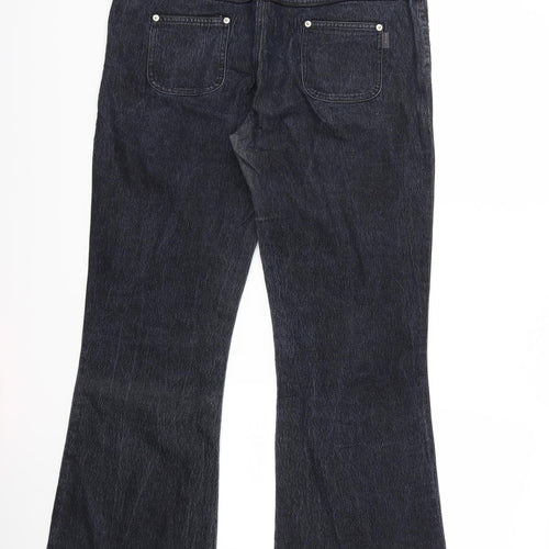 Rocha John Rocha Womens Blue  Denim Flared Jeans Size 16 L31 in