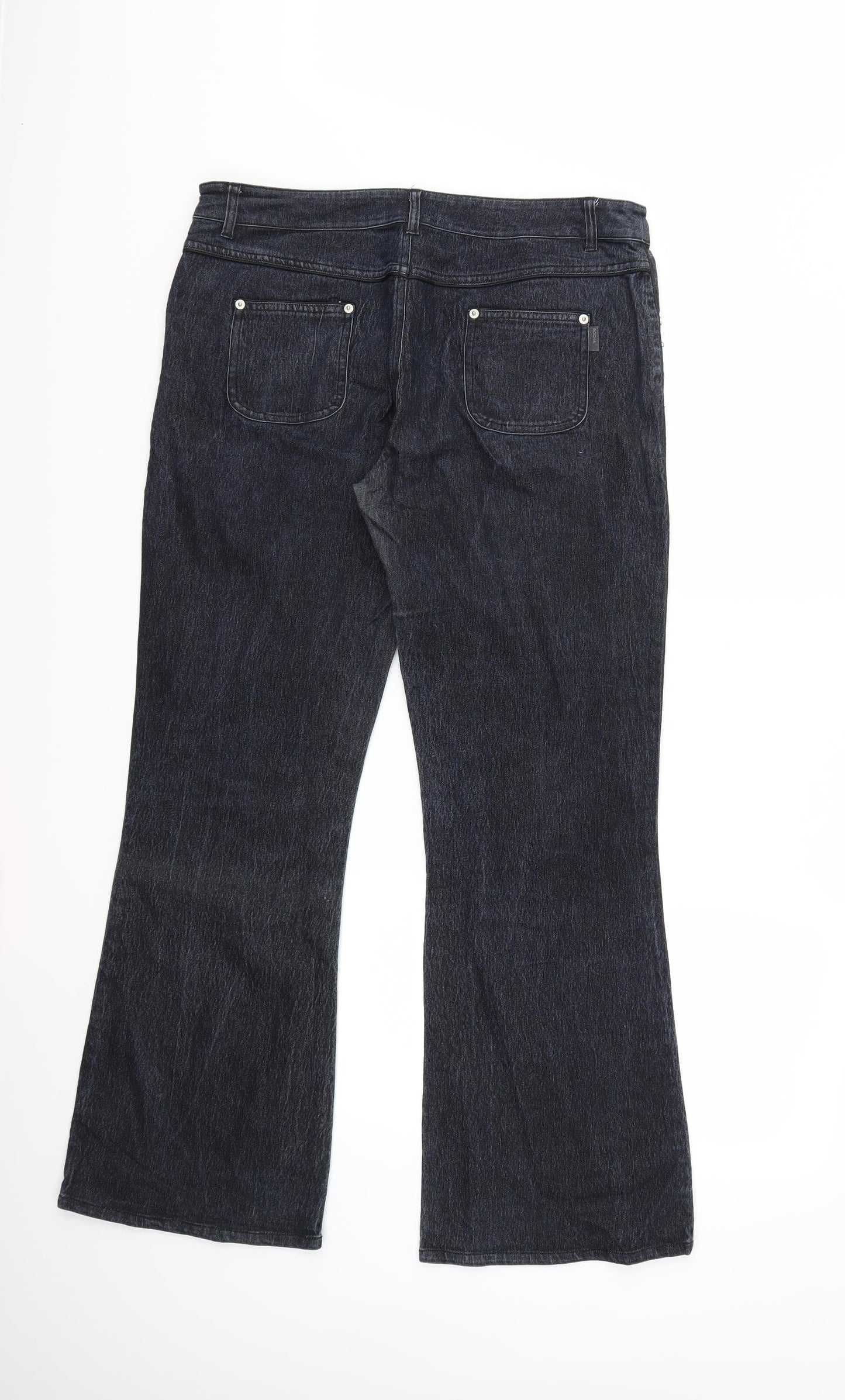 Rocha John Rocha Womens Blue  Denim Flared Jeans Size 16 L31 in